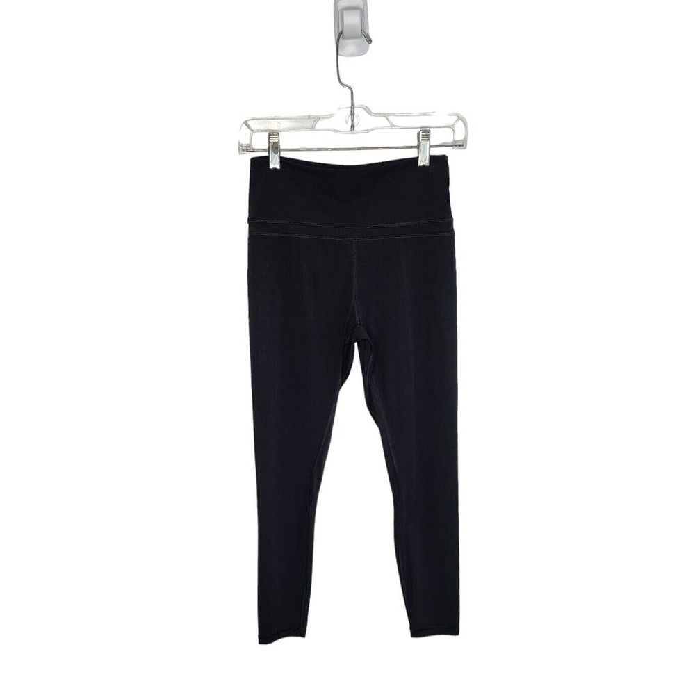 CRZ Yoga Black Naked Feeling High Waist Yoga Workout Cropped Leggings Size 4/6